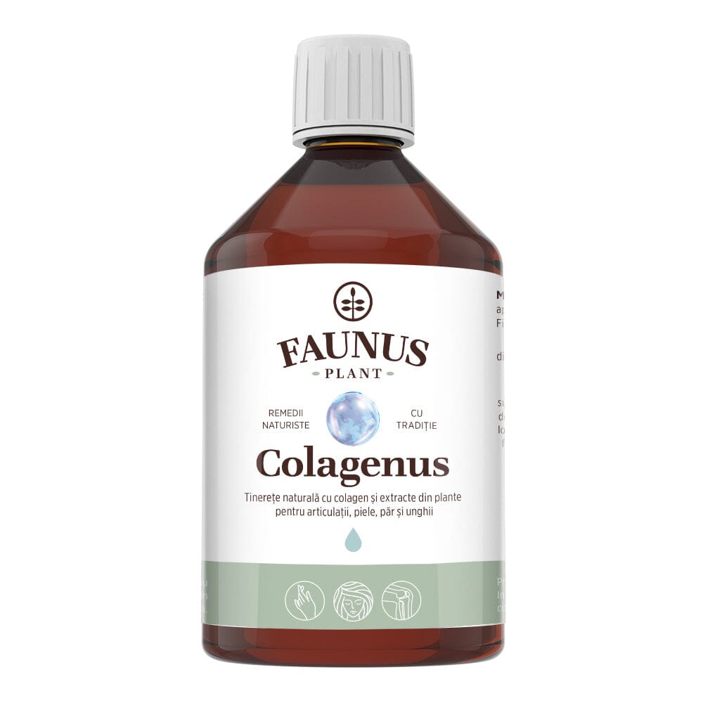 Colagenus 500ml - Tinerețe naturală cu colagen și extracte din plante pentru articulații, piele, păr și unghii Cosmetics Faunus Plant 