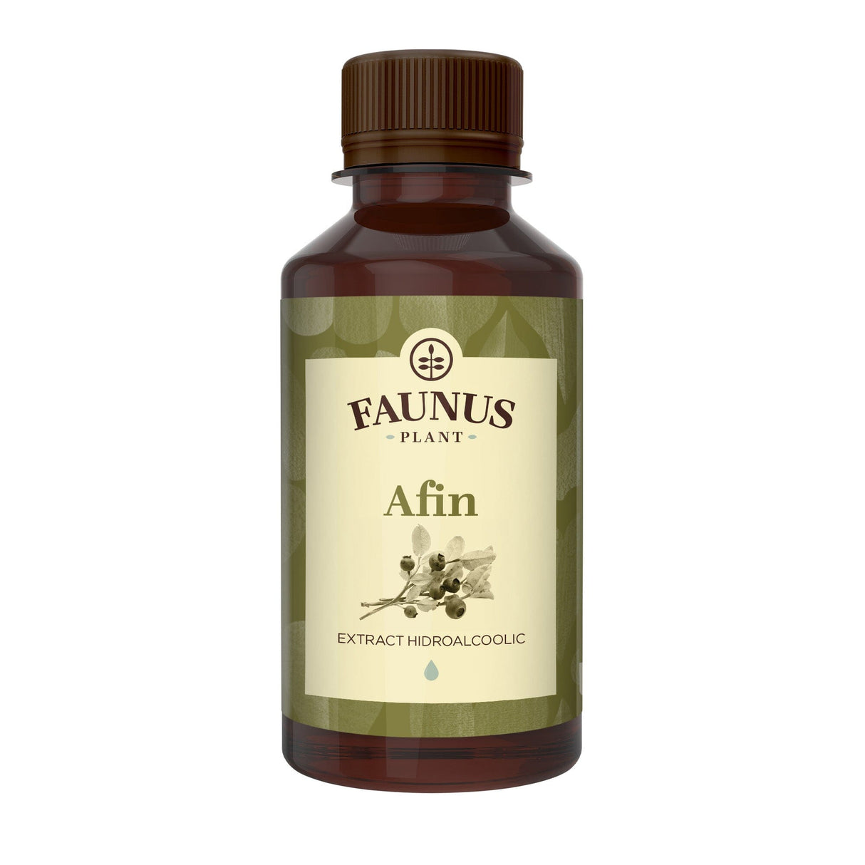 Tinctură Afin 200 ml de la Faunus Plant pozat din față pe fundal alb