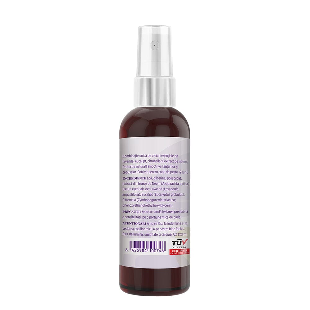 Țânțaricus - Loțiune. Flacon 100ml. Extract din ingrediente naturale pentru protejarea pielii de țânțari și căpușe Lotiune Faunus Plant