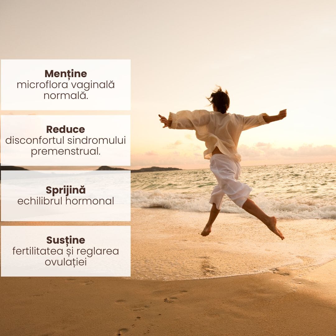 Pachet Confort Menstrual - Ceai și capsule pentru reglarea ciclului menstrual, echilibrul hormonal și dureri menstruale Pachet Faunus Plant