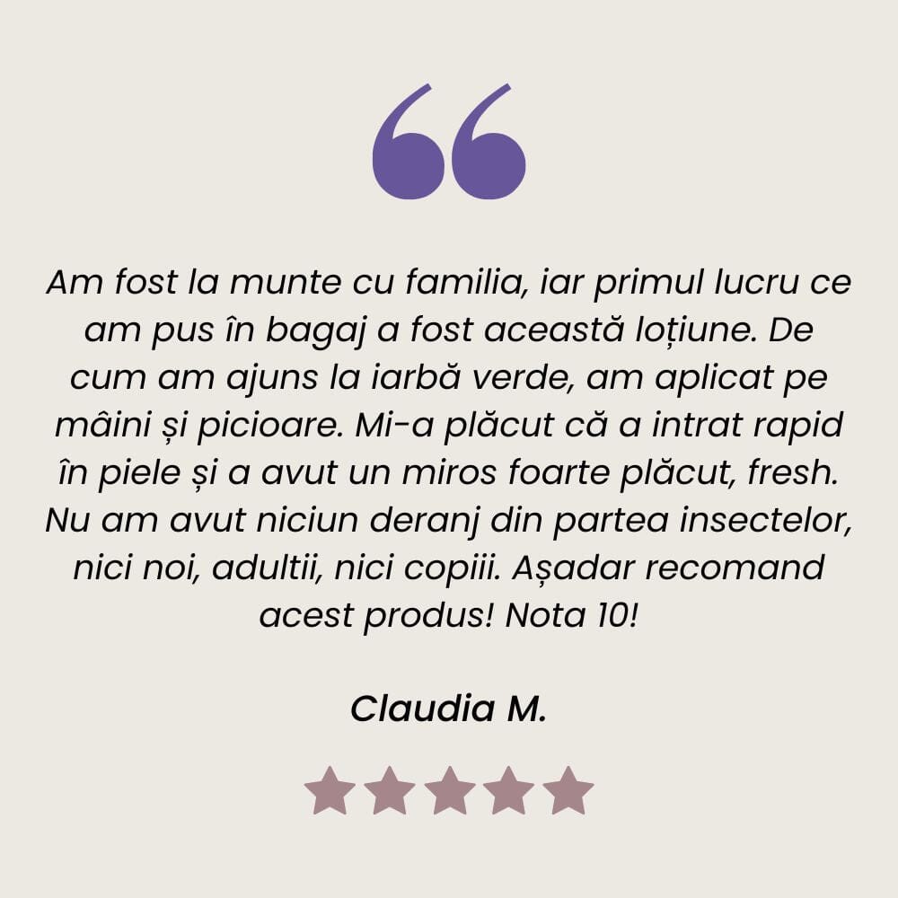 Testimonial al unui client mulțumit care a folosit loțiunea Tantaricus de la Faunus Plant.
