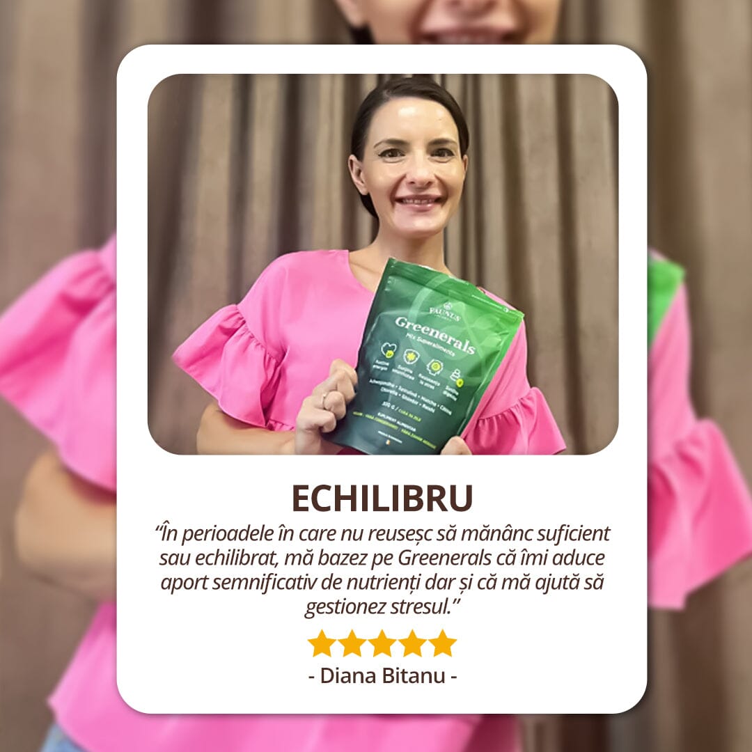 Greenerals - Amestec de superalimente naturale cu nutrienți esențiali pentru organism. Pudră 300g. Energie și vitalitate. Susține imunitatea și detoxifierea în mod natural cu un mix de verdețuri, superalimente și antioxidanți Supliment alimentar Faunus Plant