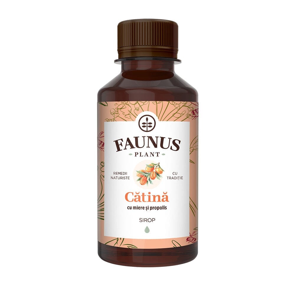 Sirop Cǎtina cu Miere si Propolis. Bogat în Vitamine și Minerale. 65% Miere de Albine, Vitamine și Minerale pentru Energie, Imunitate, și Sănătate Digestivă și Hepatică. Fǎrǎ zahǎr. 200 ml (100% off) Faunus Plant
