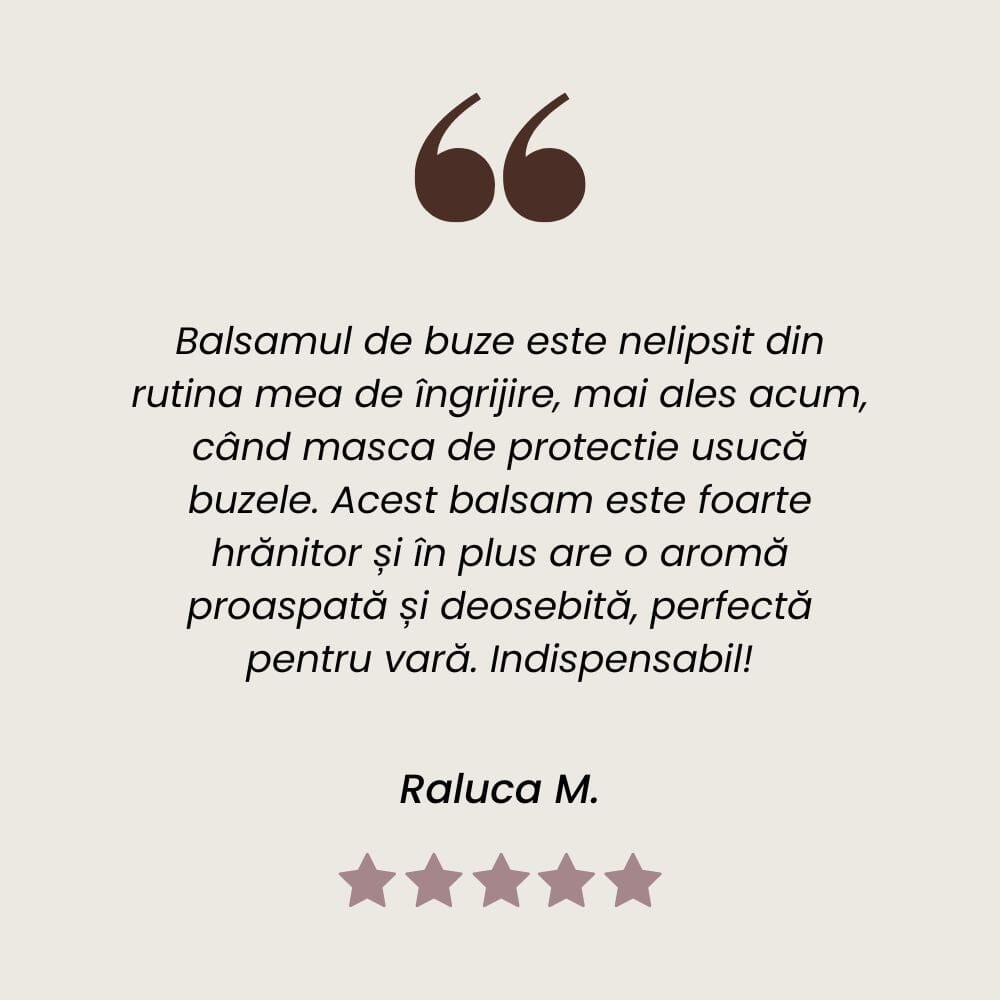 Testimonial client Balsam Buze Grapefruit 5ml de la Faunus Plant.
