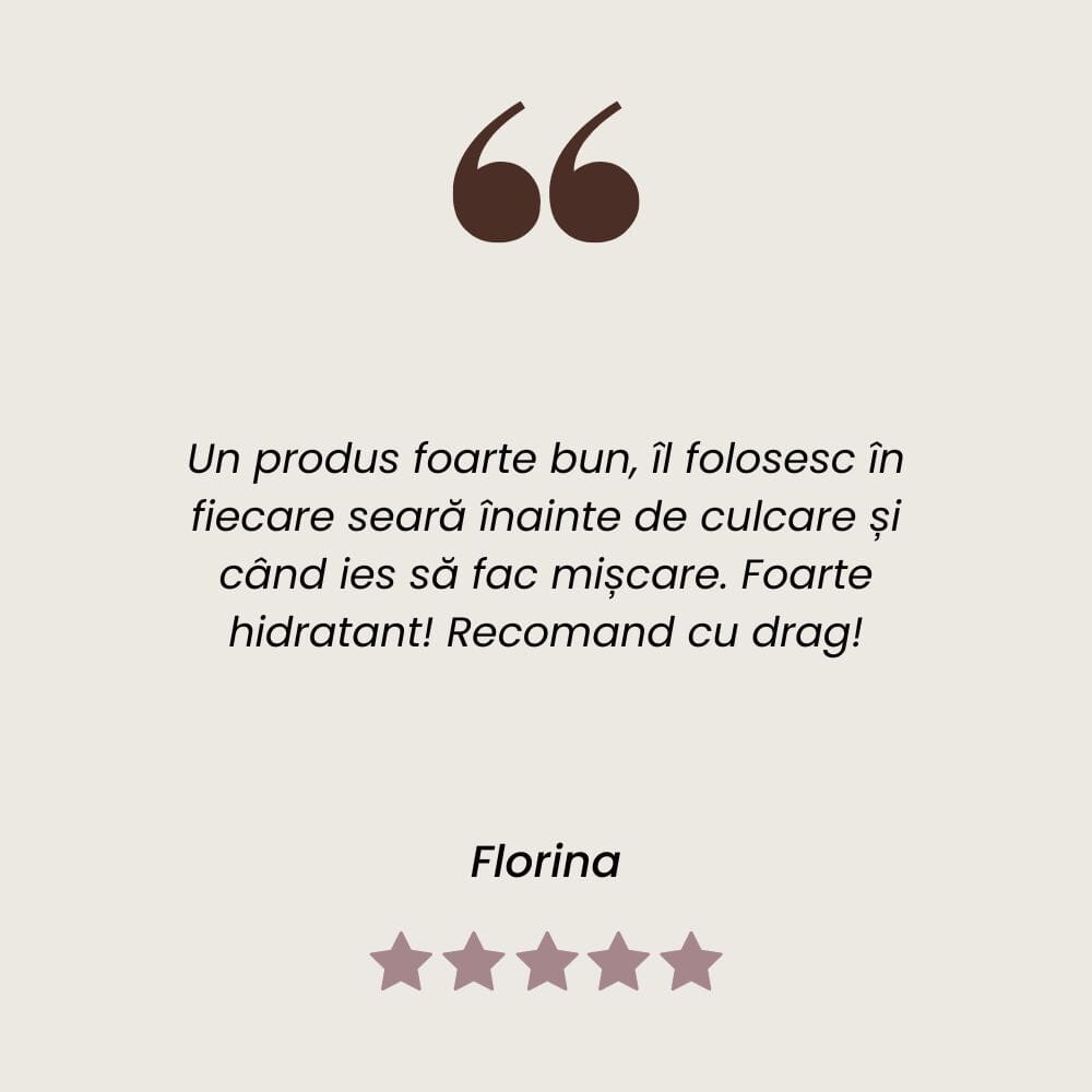 Testimonial Balsam de Buze cu Lavandă de la Faunus Plant.