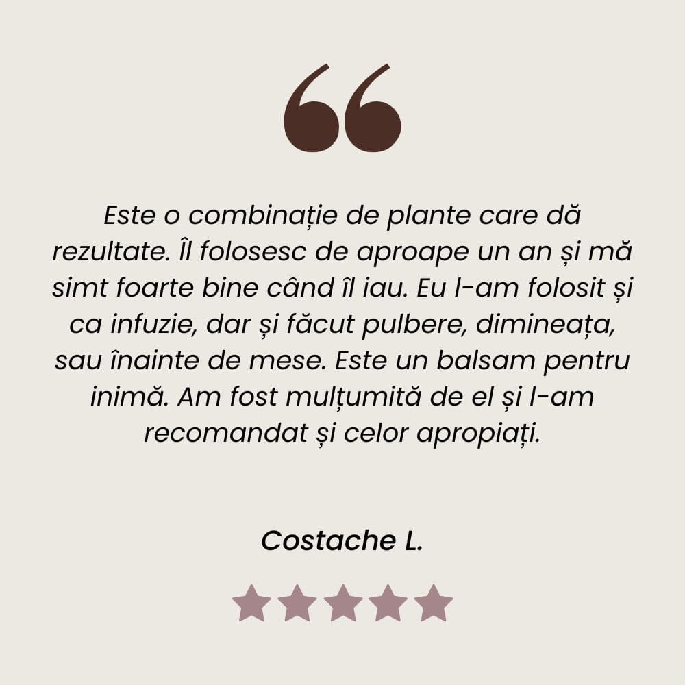 Cardiacus - Ceai Inimă Sănătoasă 90g. Amestec plante medicinale pentru funcționarea normală a inimii Ceai Faunus Plant