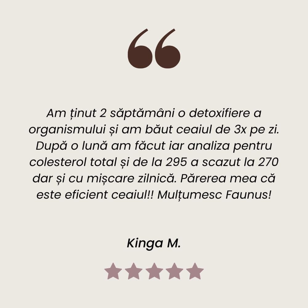 Colesterolus - Ceai Reglare Colesterol 90g. Amestec plante medicinale pentru colesterol mărit Ceai Faunus Plant