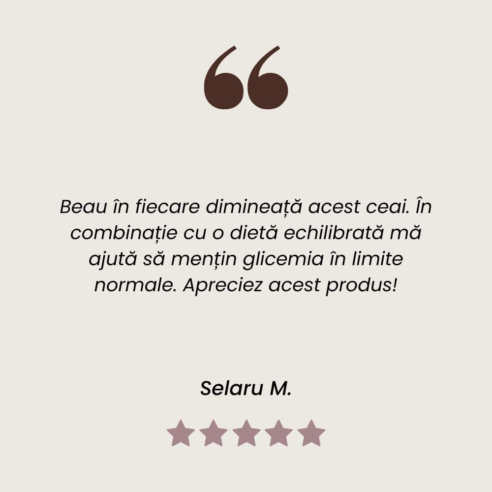 Recenzie ceai Gliconormus pentru reglarea clicemie de la Faunus Plant.