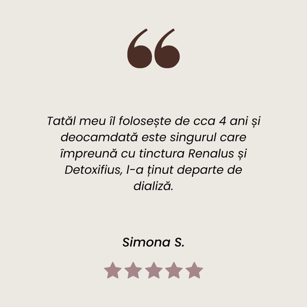 Recenzie ceai Renalus pentru rinichi sănătoși de la Faunus Plant.