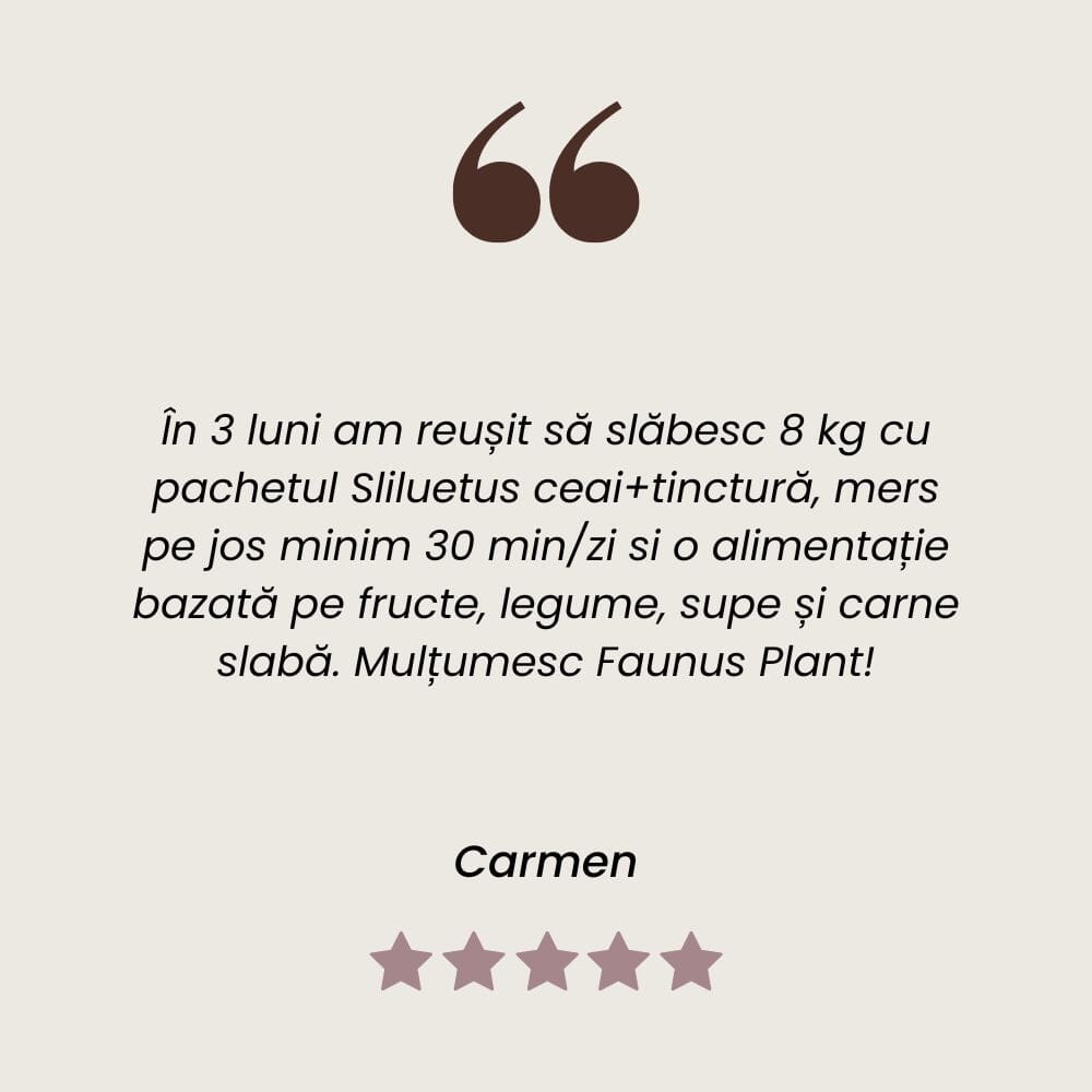 Siluetus - Ceai Siluetă Ideală 90g. Amestec plante medicinale pentru slăbire, detoxifiere și accelerarea metabolismului Ceai Faunus Plant