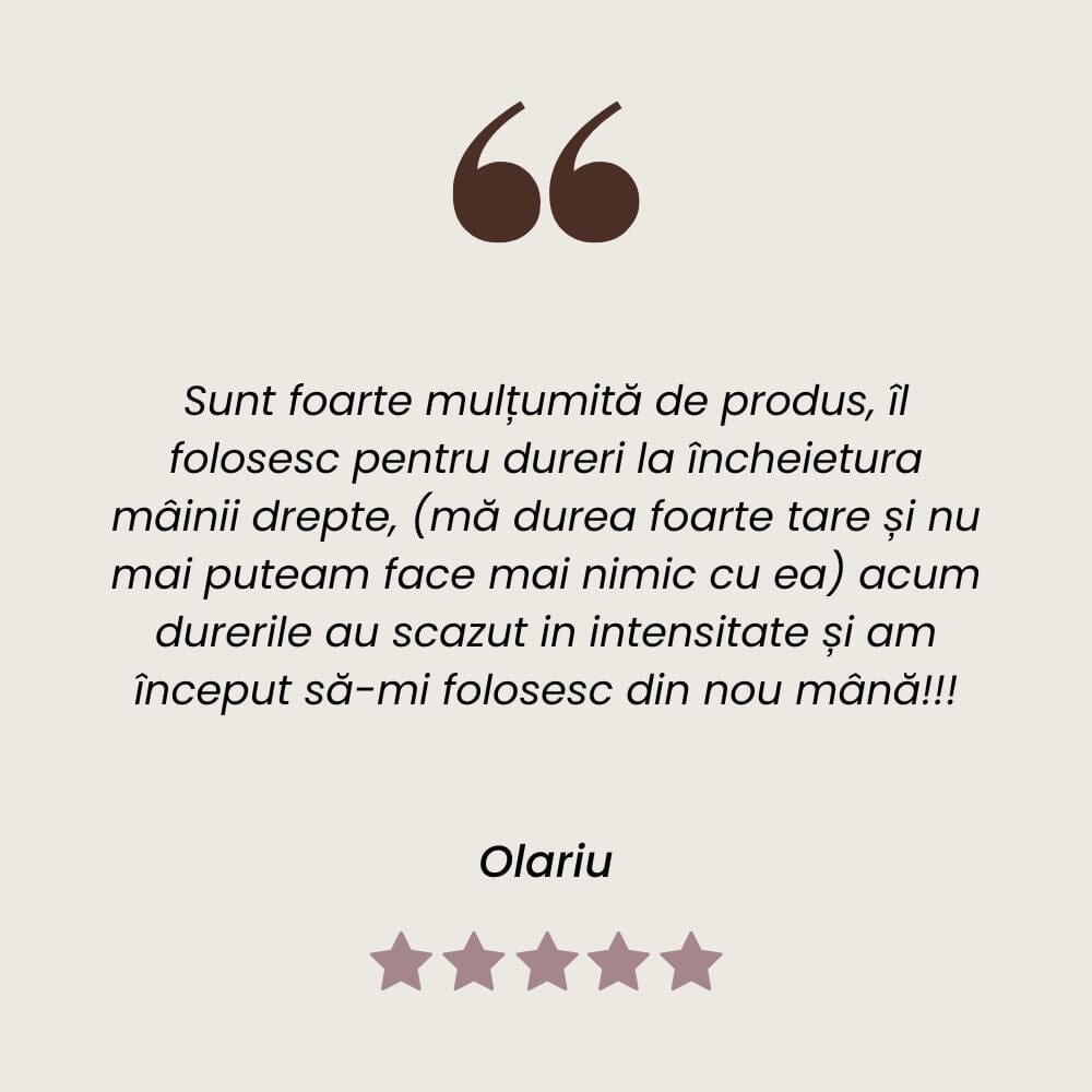 Testimonia Unguent Reumaticus pentru durerile reumatice și inflamații de la Faunus Plant.