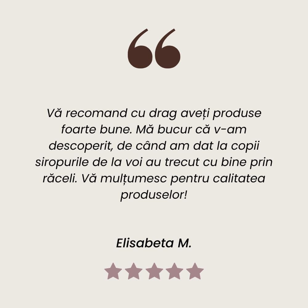 Recenzie Sirop Vitaminizantus cu Miere si Propolis de la Faunus Plant.