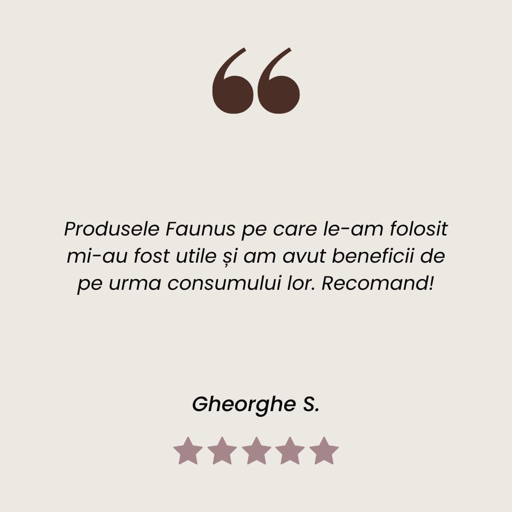 Testimonial Tinctură de Echinacea care întărește imunitatea de la Faunus Plant.