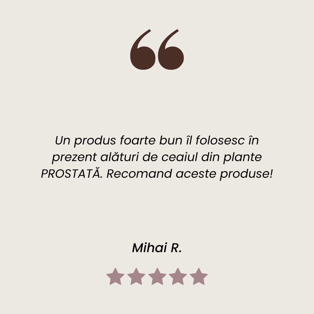 Recenzie client la Tinctură de Ghimpe pentru un sistem urinar masculin sănătos de la Faunus Plant.