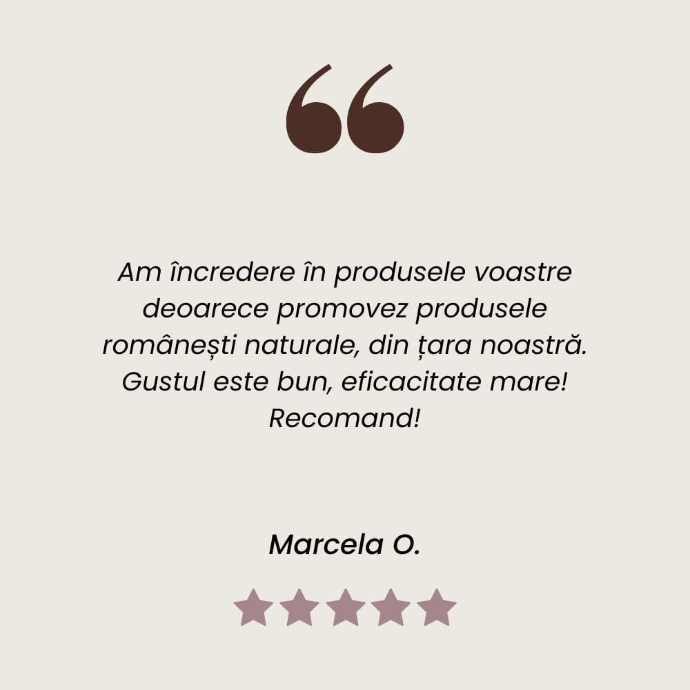 Testimonial la Tinctură de Tătăneasă pentru dureri articulare, contuzii și luxații de la Faunus Plant.