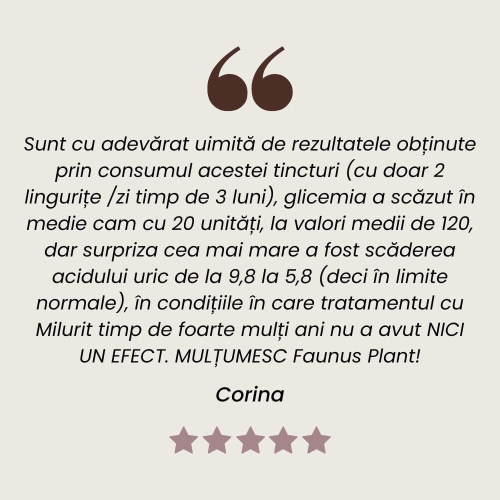 Recenzie Tinctură Urzică de la Faunus Plant.