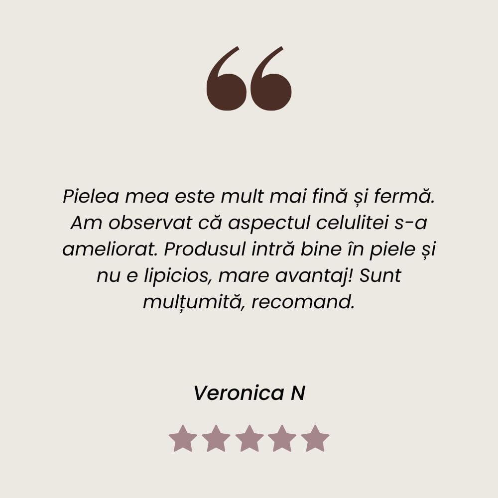 Testimonial Ulei de masaj Anticelulitic de la Faunus Plant.