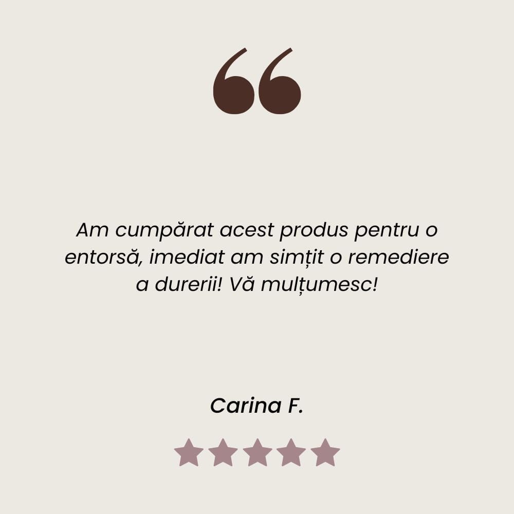 Testimonial unguent cu Ardei Iute pentru calmarea durerilor articulare și musculare de la Faunus Plant.