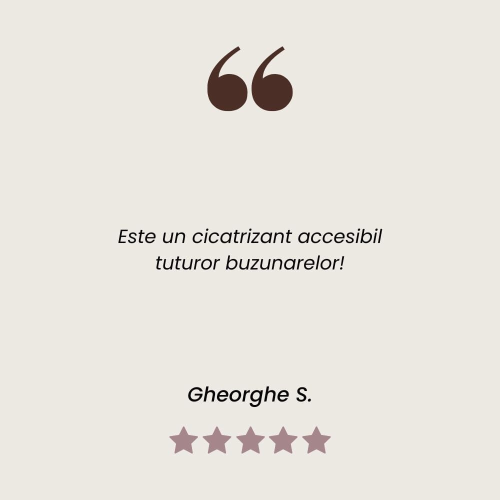 Testimonial client Unguent de Cătină cu efect cicatrizant și antiseptic de la Faunus Plant.