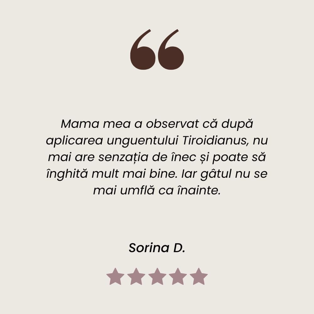 Recenzie Unguent Tiroidianus pentru tiroidă sănătoasă și eczeme de la Faunus Plant.