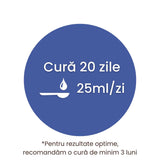 Colagenus Articulații Forte - Colagen lichid concentrat, 12.000mg colagen tip 1 și 40mg colagen tip 2. Flacon 500ml. Susține sănătatea articulațiilor, reducerea inflamațiilor și durerii reumatice, refacerea mușchilor și ligamentelor Supliment alimentar Faunus Plant 