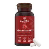 Vitamina B12 1000 mcg – Capsule pentru metabolismul energetic normal, funcționarea sistemului nervos, reducerea oboselii. Flacon 30 capsule Supliment alimentar Faunus Plant 