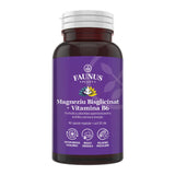 Magneziu Bisglicinat și Vitamina B6 – Formulă cu absorbție ridicată pentru echilibru nervos, energie și relaxare musculară. Flacon 90 capsule Supliment alimentar Faunus Plant 