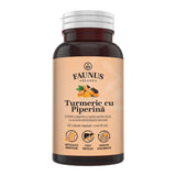 Turmeric cu Piperină – Antioxidant natural pentru articulații sănătoase, echilibru digestiv și susținerea ficatului. Flacon 60 capsule Supliment alimentar Faunus Plant 