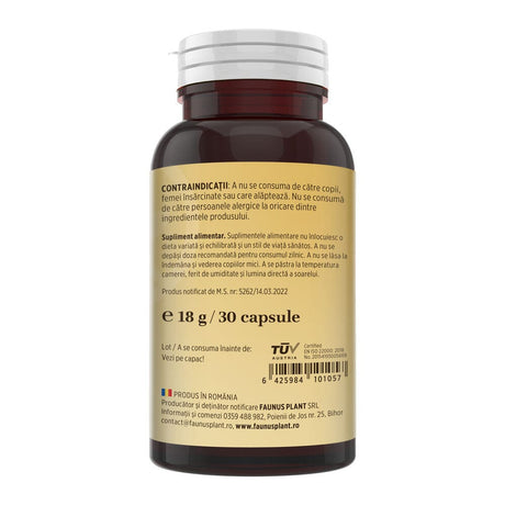 Vitamina D3 5000 UI – Concentrație mare de vitamina D3 pentru imunitate, absorbția calciului și fosforului în oase și mușchi. Flacon 30 capsule Supliment alimentar Faunus Plant 