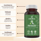 Helmio – Formulă naturală cu plante pentru detoxifiere și echilibru intestinal. Flacon 60 capsule Supliment alimentar Faunus Plant 