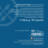 Magneziu L-Treonat Magtein® – Formulă complexă de magneziu antistres și oboseală. Flacon 90 capsule Supliment alimentar Faunus Plant 