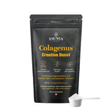 Colagenus Creatine Boost – Colagen pudră cu acid hialuronic și creatină. Colagen tip 1 și 3 pentru masa musculară, articulații sănătoase și piele hidratată. Pudră 457g Supliment alimentar Faunus Plant 