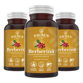 Pachet 2+1 Gratis Berberină pentru echilibru metabolic, susținerea nivelului normal al glucozei, colesterolului și trigliceridelor. 500 mg berberină/capsulă Pachet Faunus Plant 