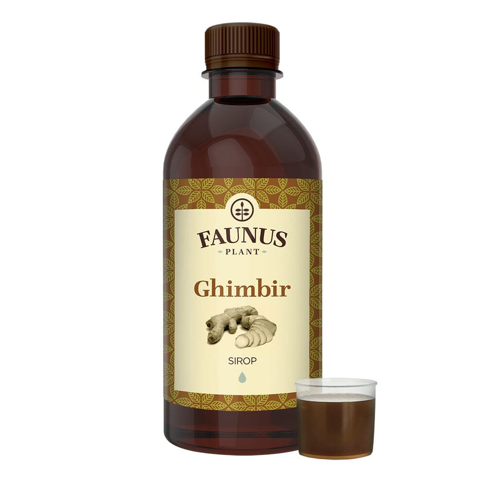 Ghimbir - Sirop. Flacon 500ml. Tonic general, ajută la eliminarea toxinelor Sirop Faunus Plant 