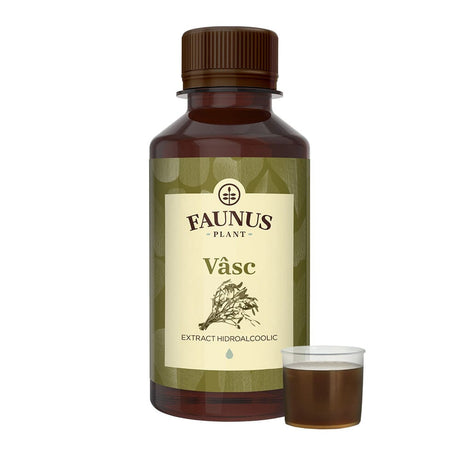 Vâsc - Tinctură. Flacon 200ml. Extract hidroalcoolic concentrat din frunze de vâsc pentru menținerea tensiunii arteriale în limite normale și suport cardiovascular Tinctura Simpla Faunus Plant 