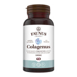 Flacon Colagenus Capsule de la Faunus Plant din față pe fundal alb