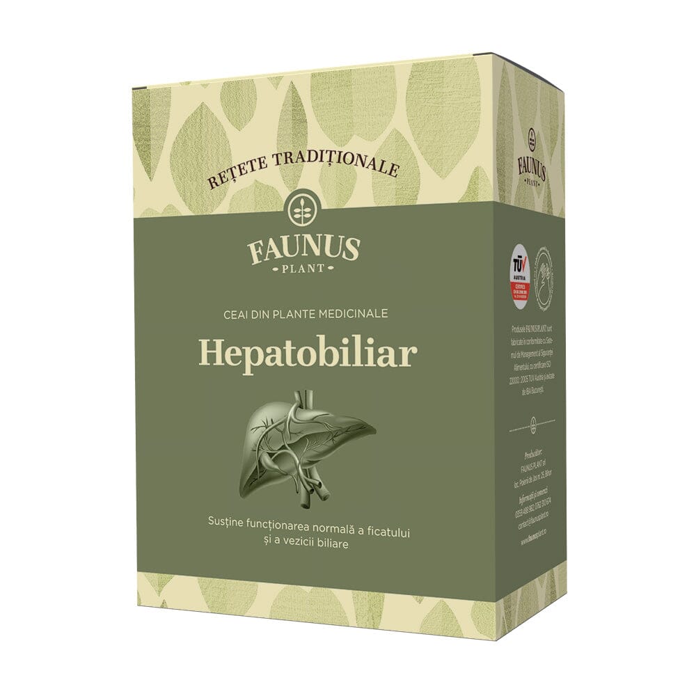 Rețete Tradiționale, Ceai - Hepatobiliar 180g. Amestec plante medicinale pentru ficat gras, bilă leneșă. Protector hepatic Ceai Faunus Plant 