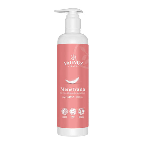 Menstrana Gel Intim 250 ml. Îngrijire delicată, hidratare și confort zilnic pentru zona intimă Gel Faunus Plant 