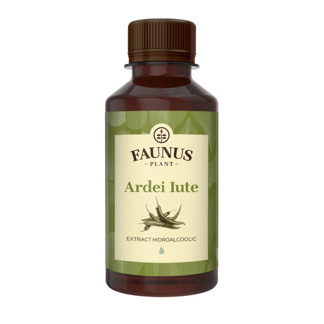 Ardei Iute - Tinctură. Flacon 200ml. Extract hidroalcoolic concentrat din plante medicinale pentru funcționarea normală a digestiei Tinctura Simpla Faunus Plant 