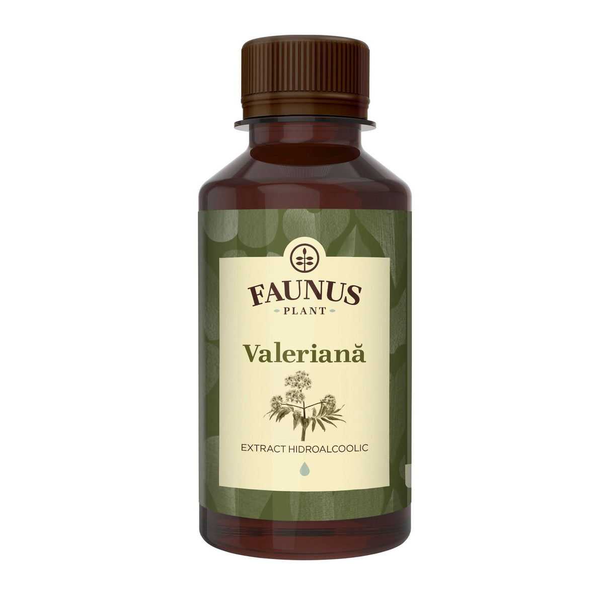 Valeriană - Tinctură. Flacon 200ml. Extract hidroalcoolic concentrat din valeriană pentru stări de anxietate și insomnii, efect calmant Tinctura Simpla Faunus Plant 