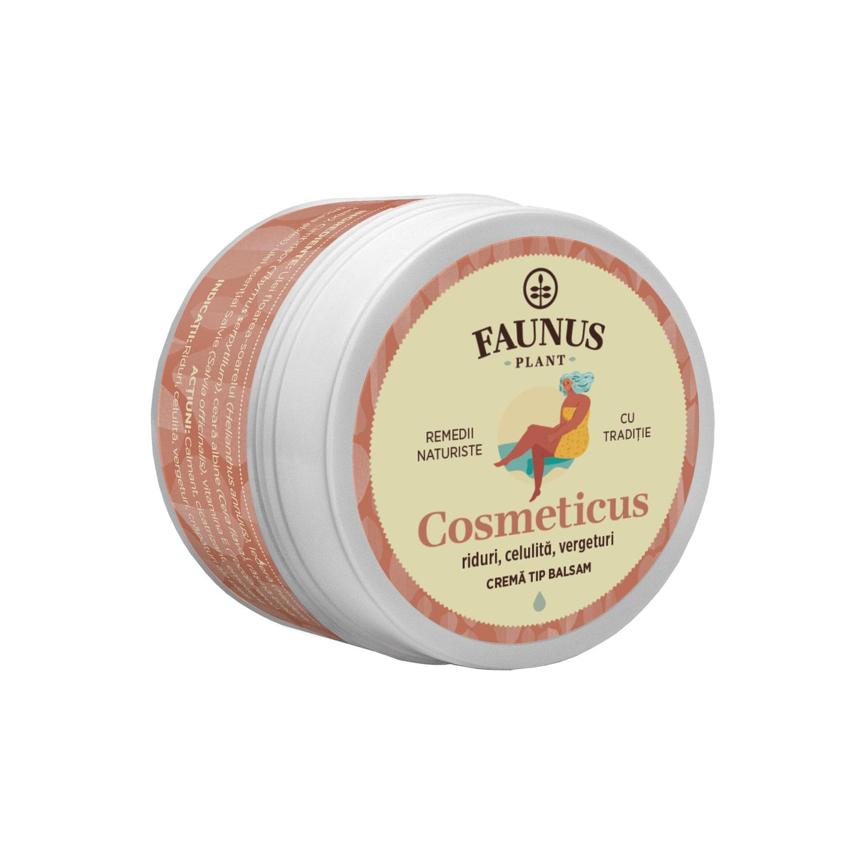 Cosmeticus - Unguent 50ml. Combinație de extracte naturale, ceară de albine și rășină de brad cu acțiune benefică împotriva celulitei și vergeturilor Unguent Faunus Plant 