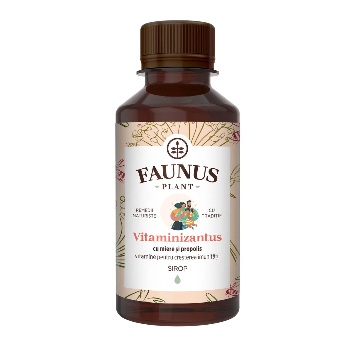 Pachet Vitaminizant - Imunitate Copii - Siropuri cu miere și propolis pentru întărirea imunității, recuperare după viroză, răceală și gripă Pachet Faunus Plant 