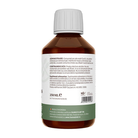 Colagenus - Colagen lichid hidrolizat. Flacon 250ml. Susține sănătatea articulațiilor, pielii, părului și unghiilor Supliment alimentar Faunus Plant 