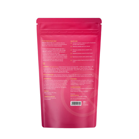 Colagenus Beauty Glow – Colagen hidrolizat pudră tip 1 și 3. Concentrație mare 10.000mg pentru piele hidratată și luminoasă, păr și unghii puternice. Pudră 325g Supliment alimentar Faunus Plant 