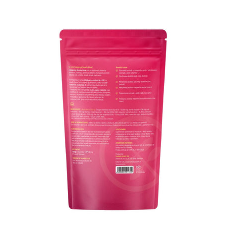 Colagenus Beauty Glow – Colagen hidrolizat pudră tip 1 și 3. Concentrație mare 10.000mg pentru piele hidratată și luminoasă, păr și unghii puternice. Pudră 325g Supliment alimentar Faunus Plant 