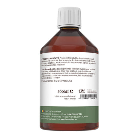 Colagenus - Colagen lichid hidrolizat. Flacon 500ml. Susține sănătatea articulațiilor, pielii, părului și unghiilor Supliment alimentar Faunus Plant 