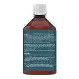 Flacon Colanivis de la Faunus Pets, pe fundal alb, văzut din spate, având pe etichetă vizibile descierea produsului, ingrediente principale și secundare, beneficii și condiții de păstrare.