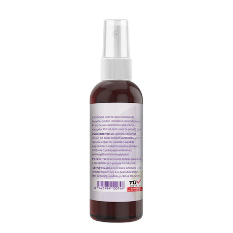Țânțaricus - Loțiune. Flacon 100ml. Extract din ingrediente naturale pentru protejarea pielii de țânțari și căpușe Lotiune Faunus Plant 