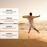 Pachet Confort Menstrual - Ceai și capsule pentru reglarea ciclului menstrual, echilibrul hormonal și dureri menstruale Pachet Faunus Plant 