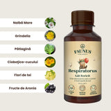 Respiratorus Gât Fericit – Sirop pentru copii. Susține confortul gâtului și căilor respiratorii. Flacon 200ml Sirop cu miere Faunus Plant 